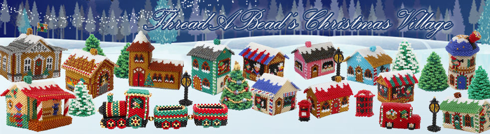 Post Office from the ThreadABead Beaded Christmas Village