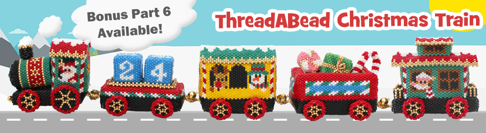ThreadABead Christmas Train Project