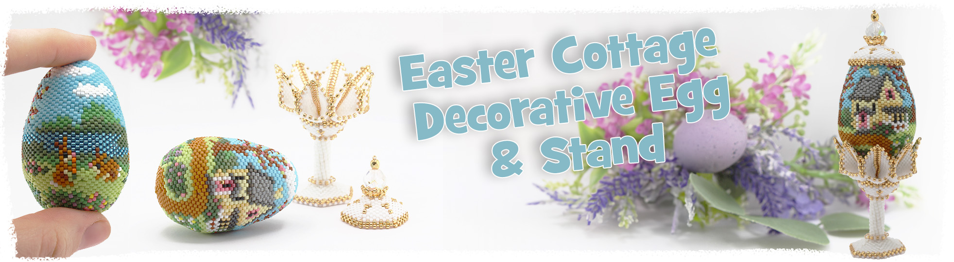 The 3D Cottage Easter Egg and Stand Bead Pattern