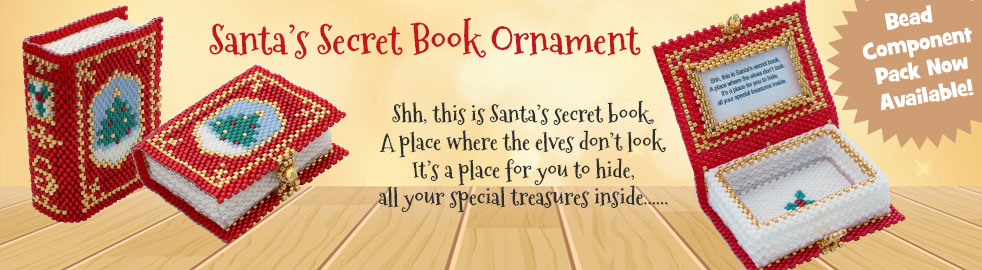 Santa Secret Book Bead Pattern