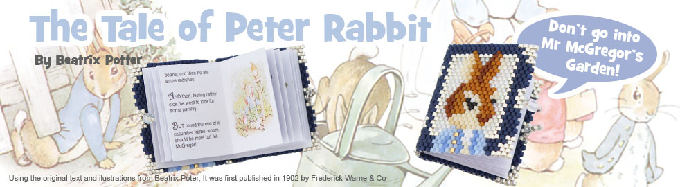 The Little Tale of Peter Rabbit Beaded Book Bead Pattern