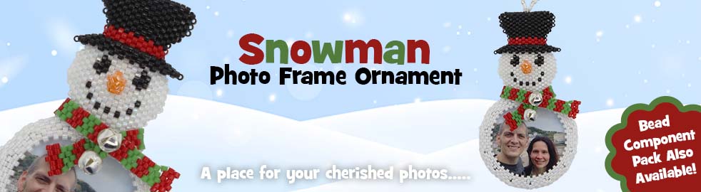 ThreadABead Snowman Photo Frame Component Pack