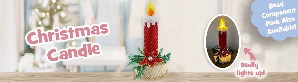 ThreadABead Beaded Traditional Christmas Candle Bead Pattern