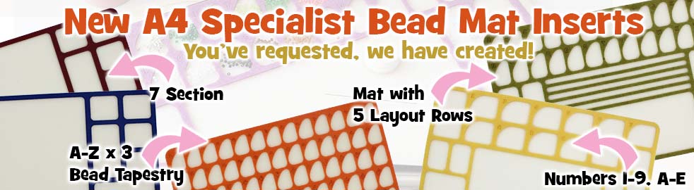 ThreadABead A4 Bead Mat Insert - 7 Section (Navy)